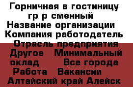 Горничная в гостиницу-гр/р сменный › Название организации ­ Компания-работодатель › Отрасль предприятия ­ Другое › Минимальный оклад ­ 1 - Все города Работа » Вакансии   . Алтайский край,Алейск г.